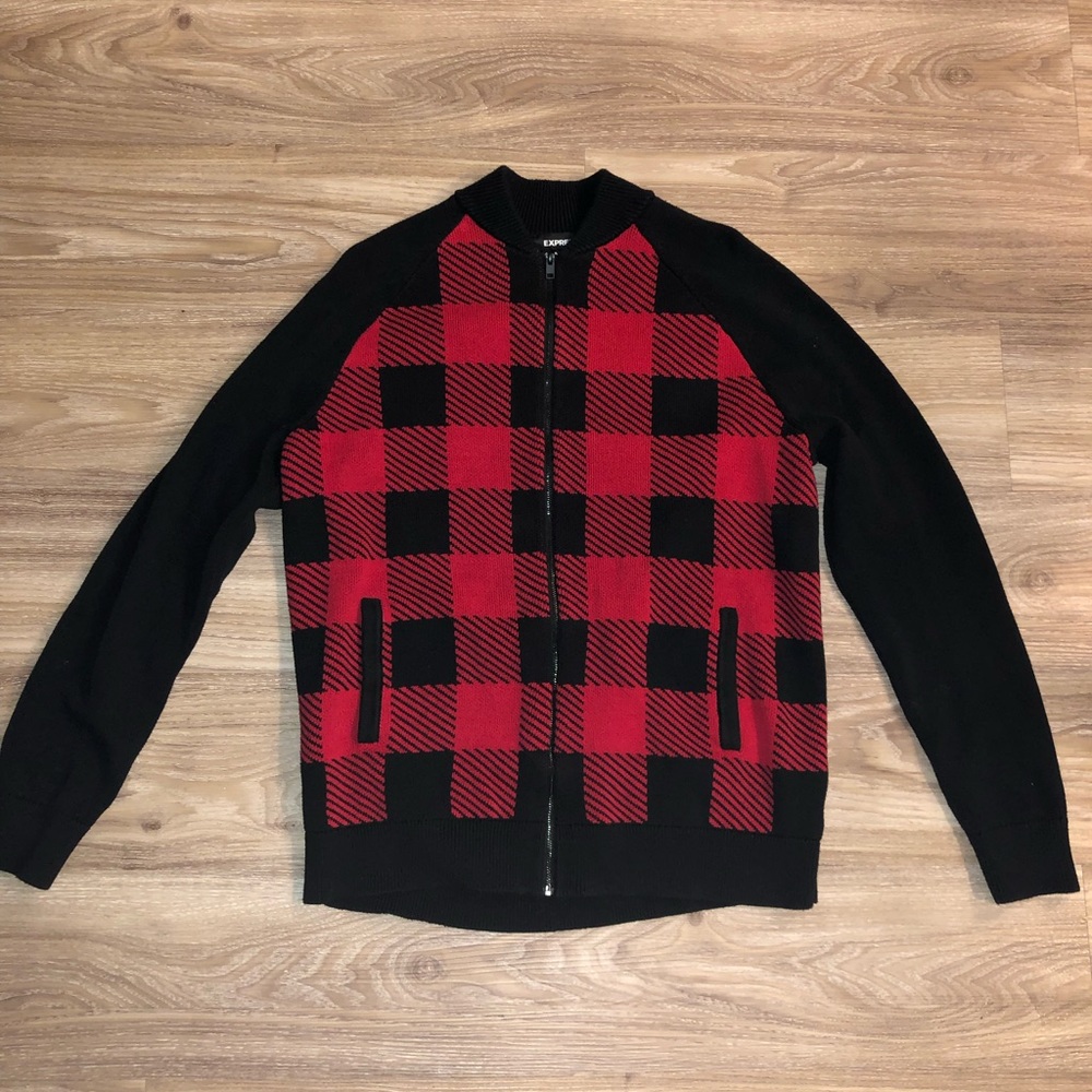 Red & Black Express Sweater